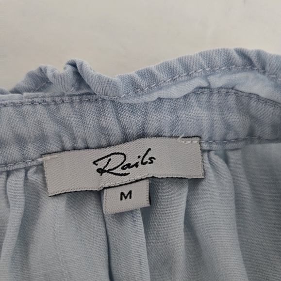Rails The Ruthie Light Blue  Top Size M - Picture 6 of 13